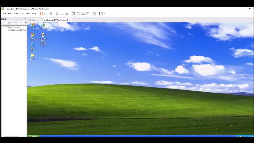 Windows XP from VMware Workstation